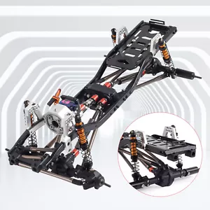313mm Wheelbase Chassis Frame & 2-Speed Transmission For 1/10 RC Axial SCX10 Ipn - Picture 1 of 16
