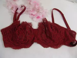 Victoria's Secret Bra 32DD Dream Angels Push-up Without Padding red-wine _2016 - Picture 1 of 14