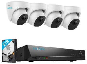 NVR POE 8CH 4X DOME 2TB - NVS8-5KD4-A - Picture 1 of 6