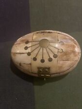 Unique Jewelry Box Organizer Antique Style Camel Bone With Sun Brass Detailing