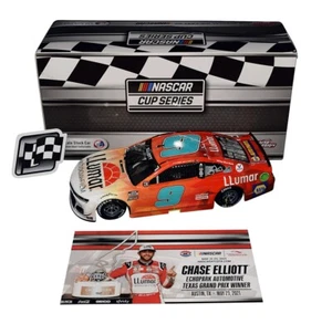 AUTOGRAPHED 2021 Chase Elliott #9 Llumar COTA RACE WIN Lionel 1/24 Diecast COA - Picture 1 of 4