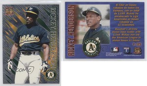 1996 Pacific Prisms Rickey Henderson #P-125 HOF