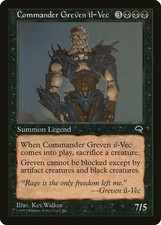 Commander Greven il-Vec Tempest HEAVILY PLD Black Rare MAGIC MTG CARD ABUGames