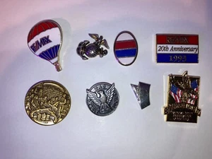 Lapel Pins Re/Max - NRA - Eagle Scout - Constitution - Navy (Lot of 8) - Picture 1 of 2
