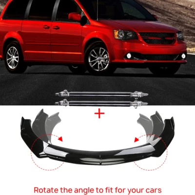 Front Bumper Lip Part Accessories Splitter Spoiler For Dodge Grand Caravan Bod K - Image 1 of 4