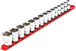 1/2 Inch Drive 6-Point Socket Set with Rail, 15-Piece (10-24 Mm) | SHD92102 - Picture 1 of 7