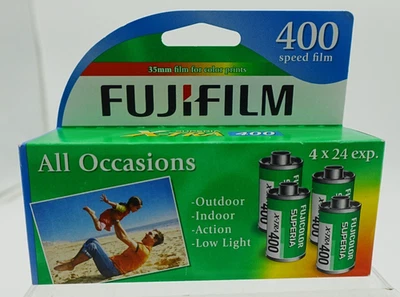 Fujifilm Superia X-TRA 400 35mm Film 4Pack (XTRA400) EXP 2015 - New Sealed - Image 1 of 4