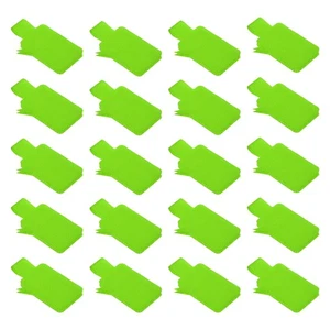 30 Pcs 1.3 x 0.9 Inch Cable Labels Write on Cord Labels Tags Light Green - Afbeelding 1 van 5