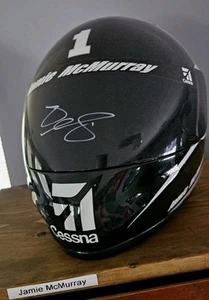 NASCAR Jamie McMurray Cessna #1 autographed replica helmet - Picture 1 of 3