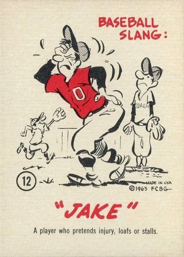 1963 GAD - Tarjetas divertidas - Tarjetas de cómic de béisbol - Elige tu tarjeta Foto 1 de 1