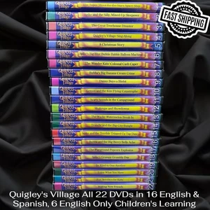 Quigley's Village All 22 DVDs in English & Spanish Children's Learning FAST SHIP - Imagen 1 de 5
