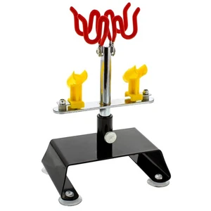 New Table Top AIRBRUSH HOLDER Station Stand Holds 4 Airbrushes Swivel Tilt Set - Picture 1 of 5