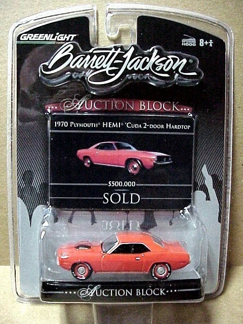 Serie Greenlight # 3 Barrett Jackson Auction Block 1970 Plymouth Cuda Foto 1 de 1