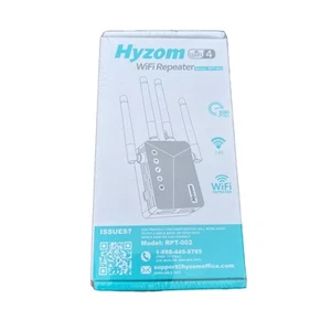 Hyzom WiFi Range Extender Booster Wireless Internet Repeater 300mbps RPT-002 - Afbeelding 1 van 1