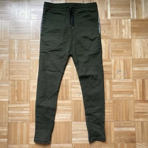 I Love Ugly Hi Stranger Worker Denim Men's Size Medium Green Jeans Tapered - Picture 1 of 10