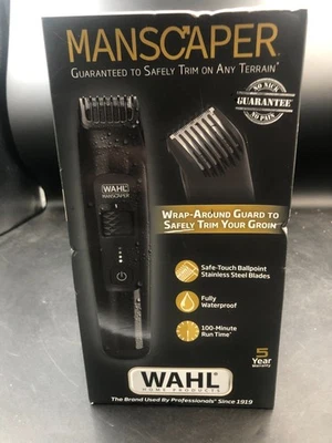 Wahl Manscaper Rechargeable Body Groomer Waterproof Black 5618-100 - Image 1 of 2