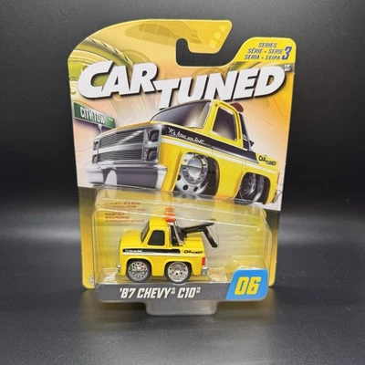 2025 CarTuned Series 3 '87 Chevy C10 Tow Truck City Tow Yellow. Combine Ship - Image 1 of 3