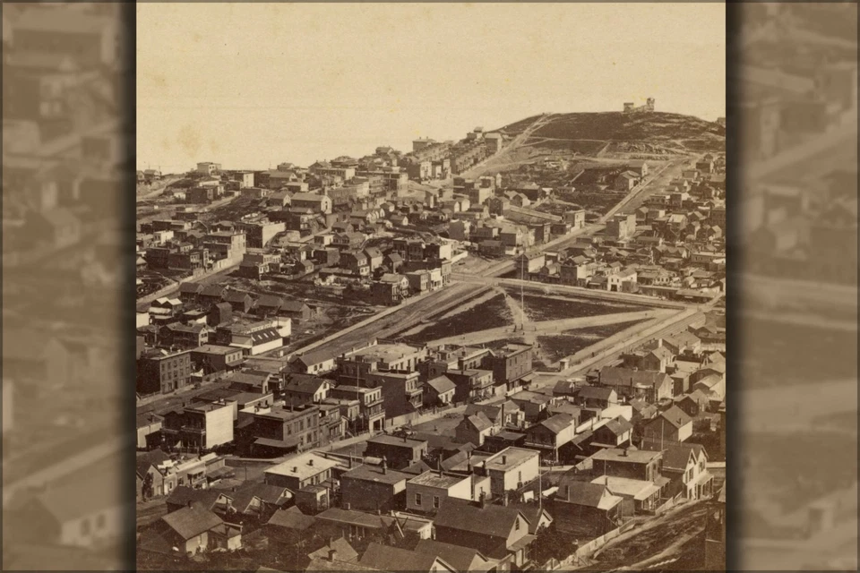 Poster, Many Sizes; Panorama From Russian Hill, San Francisco 1867 - Image 1 of 1