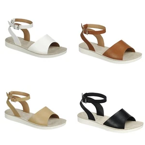 Women Flat Sandals Ankle Strap Open Toe  Casual Shoes Size 5 - 10 - Picture 1 of 12