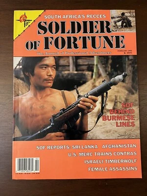 SOLDIER OF FORTUNE MAGAZINE FEBRUARY 1990 SOF BEHIND BURMESE LINES - Image 1 of 4