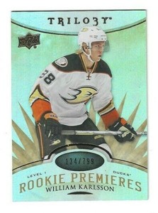 2014-15 Upper Deck Trilogy 122 William Karlsson Rookie RC 134/799