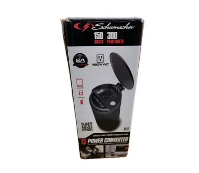 Schumacher XI15 150 Watts 300 Peak Watts Power Converter 120V AC Car Vehicle - Image 1 of 4