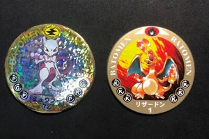 [Charizard＆Mewtwo] BATOMEN Holo promo TOMY nintendo Pokemon Japan - Picture 1 of 10