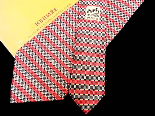 HERMÈS Cravatta uomo HERMES Francia vera seta cravatta abito classico lusso multicolore Y313