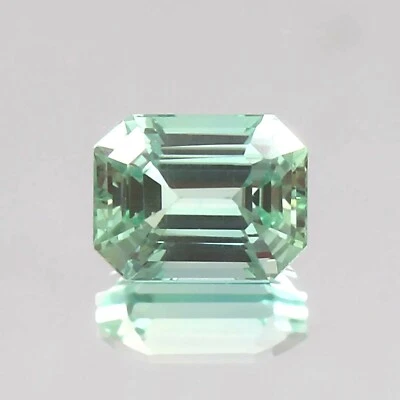 AAA Natural Flawless Ceylon Green Sapphire 6.30 Ct Loose Radiant Cut Gemstone - Image 1 of 4