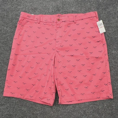 NUEVO CON ETIQUETAS IZOD Pantalones Cortos de Agua Salada Para Hombres 40 Huesos de Pez Rendimiento Elastizados Salmón Rosa Foto 1 de 4