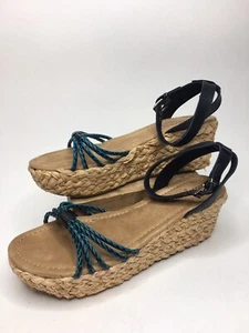 Women’s Minnetonka PROSPECT 71501 Leather Espadrille Wedge Anklet•Size 10 *NWOB - Picture 1 of 11