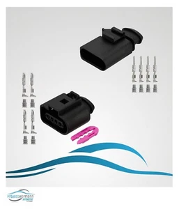 Buchse + Stecker 4-polig Reparatursatz 1J0973704 1K0973804 für VW AUDI MT Crimp - Picture 1 of 1