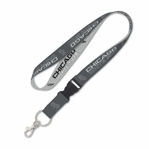 CHICAGO WHITE SOX KEY CHAIN LANYARD WITH DETACH BUCKLE 1" WIDE 22" LONG MLB Cover
