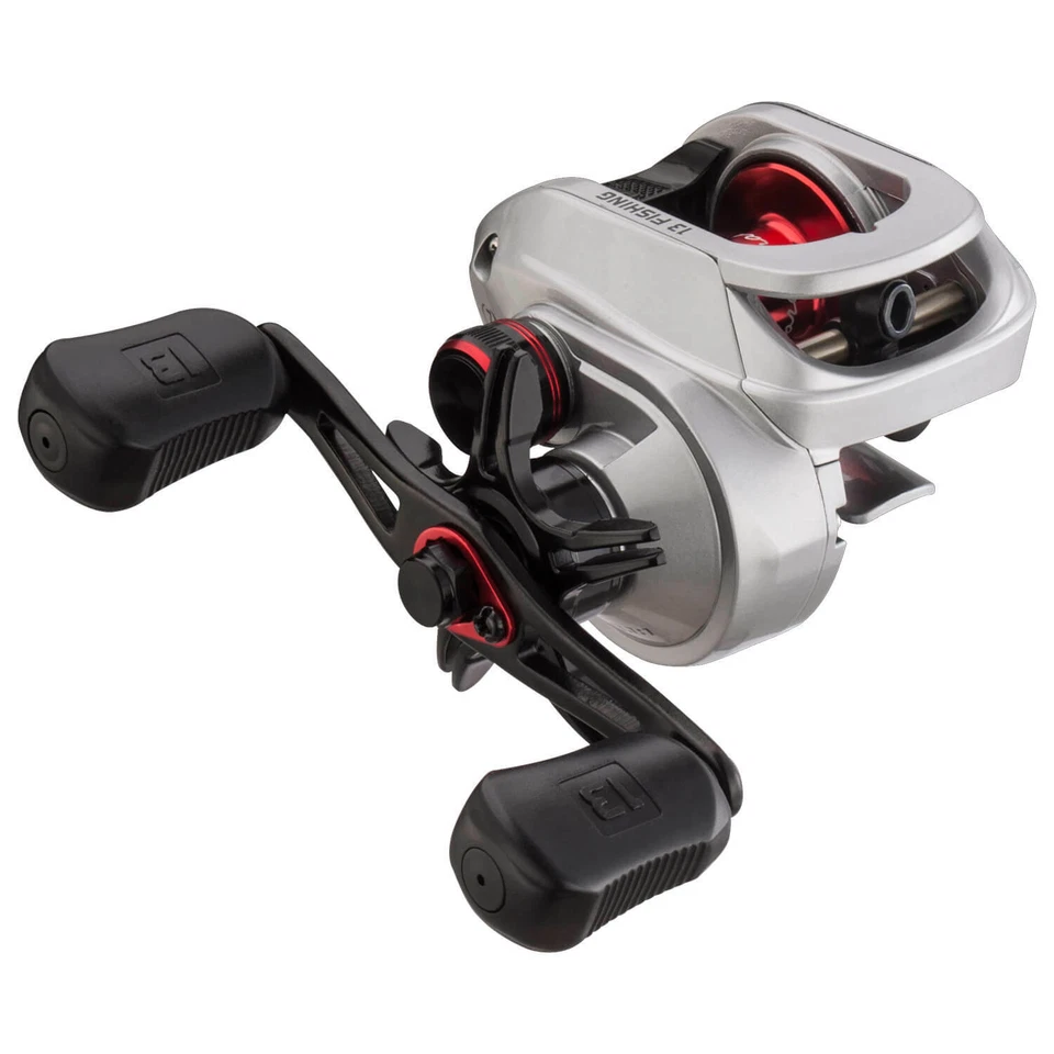 13 Fishing Origin F1 Baitcasting Reel Canna Da Pesca In Alluminio Argento - Immagine 1 di 4