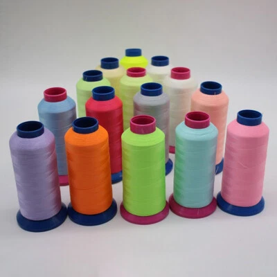 1000 Yards Embroidery Spool Luminous Thread Glow In The Dark Sewing Cord Supply - Image 1 of 4