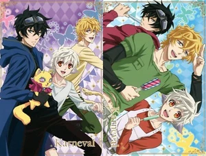 2 piezas postal carnaval anime Mikanagi Touya Yogi Akari Hirato Tsukumo - Imagen 1 de 3