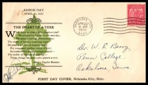 1932 Arbor Day 2c carmine Sc 717-36 FDC with unknown cachet (BA - Picture 1 of 1