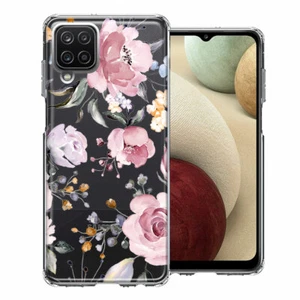For Samsung Galaxy A12 Pastel Spring Floral Flowers Blush Lavender Case - Picture 1 of 1
