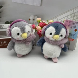 Cartoon Kawaii Plush Scarf Penguin Keychains Creative Cute Penguin Keyring Gi-vm - Picture 1 of 10