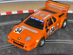 1006- Scalextric Exin BMW M1 Jagermeister #34 slot car 1:32 Made in Spain - Foto 1 di 3