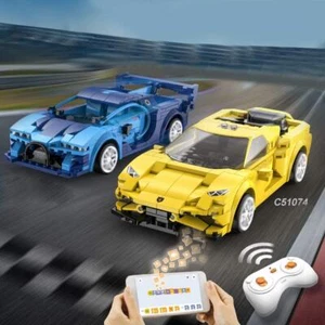 Kid Remote Control Block RacingCar with Mobile Rechargeble Battery & USB Charger - Picture 1 of 10
