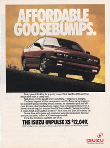 1992 Isuzu Impulse XS Coupe, Sharp American Car Magazine Ad - 8x10.5 inch - Picture 1 of 1