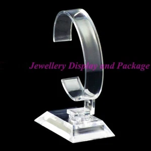 50PCS Clear Plastic Jewelry Bracelet Watch Display Rack Holder Stand General - Picture 1 of 4