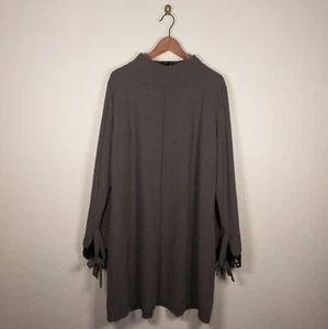 Vestido recto ECLECTICA manga larga cuello largo midi hecho en Letonia para mujer XL - Imagen 1 de 4