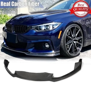For BMW 4 Series F32 F33 F36 M-Sport 14-18 Real Carbon Front Bumper Lip Spoiler - Foto 1 di 12