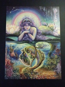 Pisces Zodiac Card ~ Josephine Wall - Picture 1 of 7