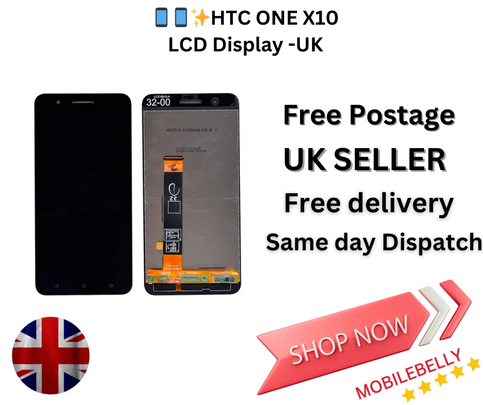 Complete LCD display with touch screen digitizer for HTC  X10- UK Seller - Image 1 of 1
