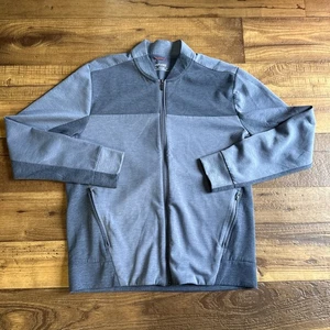 Untuckit Benotto Performance Jacke Herren mittelblau grau durchgehender Reißverschluss Stehkragen - Bild 1 von 3