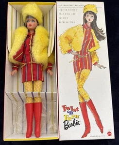 Twist 'n Turn Barbie 1997 Mattel Limited Edition 1967 Reproduktion brünett NEU - Bild 1 von 6