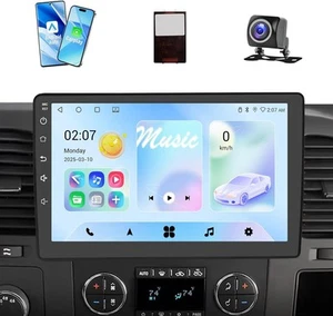Autoradio für Chevy Silverado GMC Sierra Buick Enclave 10 Zoll Touch Wireless CarP - Bild 1 von 8